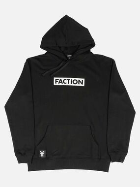 Faction Black Logo Pullover Hoodie